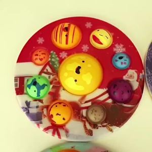 Eight Planets Dimple Push Bubble Fidget Toy Portable Sensory Stress Reliever Anti-Anxiety Relaxing Toy for Adults Office Leisure