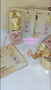 Combo 10 gói Kem lót Whoo Double Radiant Base PINK Trang Điểm nâng tông bền màu 1ml