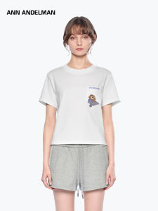 ANN ANDELMAN | Fitted Short Sleeve Embroidered T-Shirt