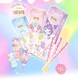 Kakabon Sanrio Chocolate Strawberry Flavor Snacks Kawaii Dog Transparent Bookmarks Chocolate Mixed Boxed Net Content 28g