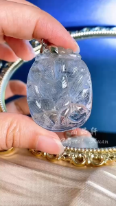 [现货] 蓝发晶狐仙吊坠 4cm｜人缘桃花 × 直觉洞察 × 情感守护｜Blue Rutilated Quartz Fox Pendant 4cm｜Attraction • Intuition • Emotional Balance