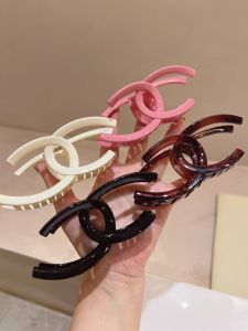Simple Pure Color X-Shaped Shark Clamp Hair Clip Pink Black White Lazy Updo Hair Clip Fashionable Korean Style Hair Accessories