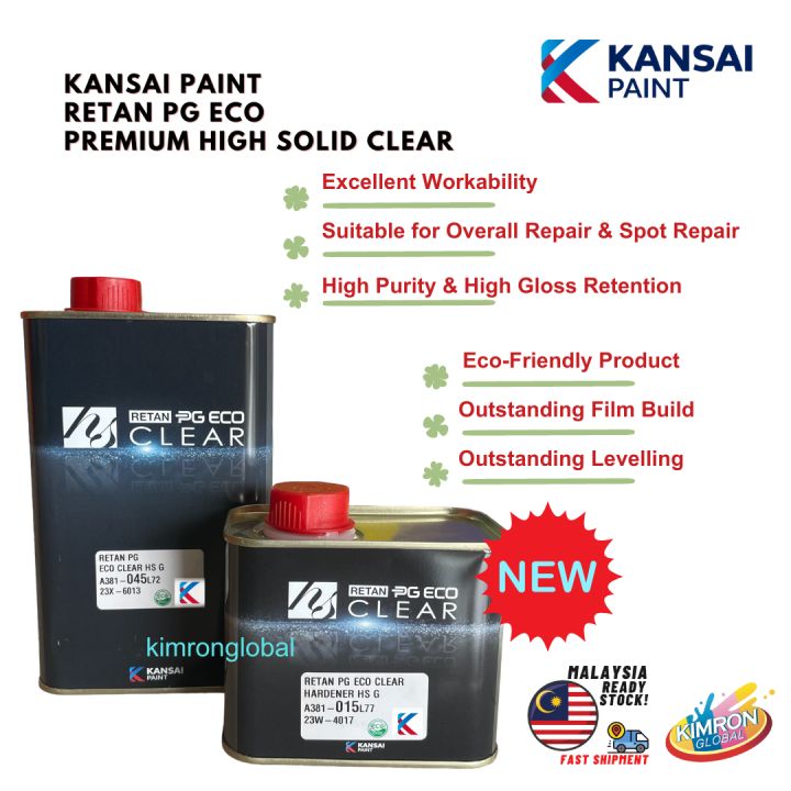 Kansai Paint Retan PG Eco Clear HS G, 2K Clear A381-045, 1 liter