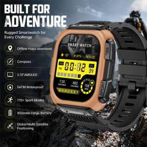 T-RX 4 Ultra Outdoor Smart Watch HD AMOLED GPS Tracking Altitude Barometer Compass Call 170Sports Modes BUILT-IN GPS Smart Watch