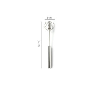 Semi-automatic Egg Beater 304 Stainless Steel Egg Whisk Manual Hand Mixer Self Turning Egg Stirrer Kitchen Accessories Egg Tools