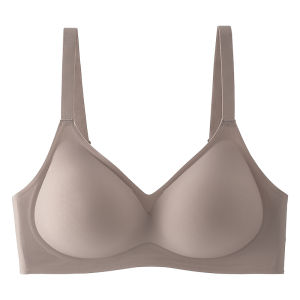 Miiow | Wireless Seamless Sports Bra Womens Gather Small Chest Appears Large Anti-Sagging Fixed Palm Cup Thin Bra Breathable Fashion