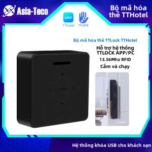 Máy Đọc Thẻ RFID USB TTLOCK Mã Hóa Thẻ M1 NFC Khóa Thông Minh IC Ghi Thẻ Khóa Cho Quản Lý Khách Sạn Với Ứng Dụng TTHotel Và Cảm Biến