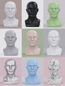Male Mannequin Head Model Simulation Human Head Dummy Hair Display Cap Display Helmet Display Glasses Display