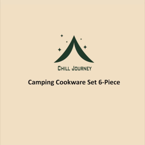 Chill Journey Camping Cookware Set | camping plate and pan | Lightweight Stainless Steel Pots Pans Outdoor Cooking