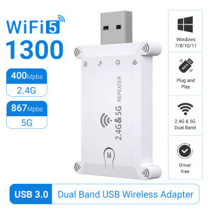 Walram | WALRAM Wifi Extender USB Portable Wifi Repeater 1200Mbps WiFi Signal Extender Amplifier Wireless Router Long Range 2.4G/5G