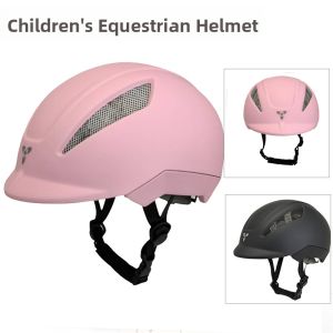UCACO Professional Childrens Riding Helmet Adjustable Super Light Equestrian Hat Knight Cap Horseback Riding Equipment