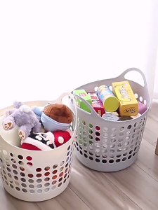 【SG】HXR Home Multi-functional Plastic Laundry Basket Rack Waterproof Laundry Basket Large Capacity Storage Bag 脏衣篓