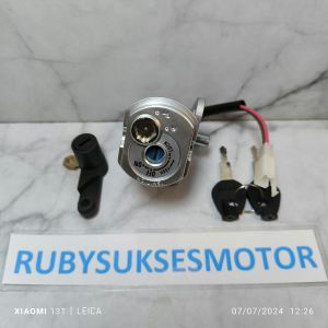 Kunci kontak set Assy plus sadel jok belakang Mio soul karbu Fino karbu