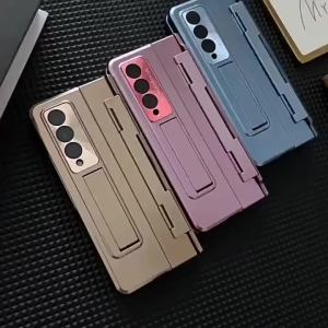 szhaiyu | For Samsung Galaxy Z Fold 8 Ultra Fold 8 7 6 5 4 Case With Plating Flat Hinge Bracket Protect Shockproof Tempered Film Covers