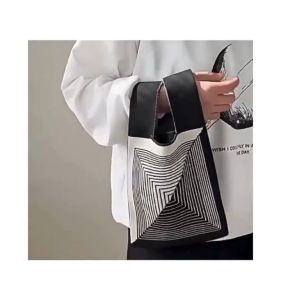 MITI4 พร้อมส่ง กระเป๋าถักไหมพรม 9 ลาย กระเป๋าถือ ถุงผ้า กระเป๋าถือลําลอง กระเป๋าช้อปปิ้ง พกพาง่าย ดีไซน์น่ารัก MITI228