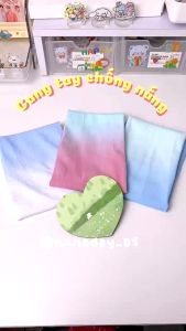 Ống tay chống nắng găng tay đi nắng bao tay chống nắng nữ phối màu Gradient thời trang chống tia UPF50+ Happy Life 4U