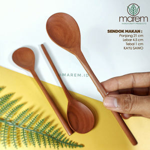 SENDOK MAKAN KAYU KOREA | SENDOK MAKAN MUKBANG | SENDOK MAKAN KAYU UNIK