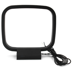 【Y】1PC HiFi AM FM Loop Antenna For Audio Receiver System 2-Wire