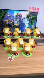 Bandai | Psyduck Dancing Singing Toys Pokemon KFC Limited Pikachu Action Figure Model Doll Decoration Toys for Children Kawaii Gift Kids