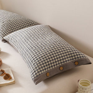 KAMONI | Vỏ Gối Bông Cotton Đã Giặt 48x74cm