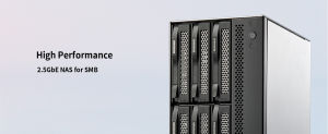 TerraMaster T6-423 6Bay NAS Storage - High Performance for SMB with N5095 QuadCore CPU 4GB DDR4 Memory 2.5GbE Port x 2 Network Storage Server (Diskless)