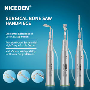 NICEDEN Dental Surgical Saw Hand piece Dental Reciprocating Oscillating Saw Blade Bone Harvesting and Cutting Handpiece for Implant Motor