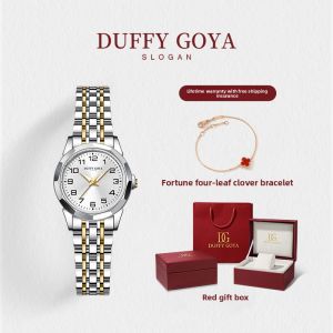 DUFFY GOYA | Elders Large Digits Waterproof Nightlight Simple Womens Quartz Watch