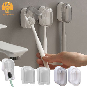 Homie ตะขอแขวนของในห้องน้ำตะขอชั้นแขวนแปรงสีฟันเคสแบบพับปิดได้ไฟฟ้าติดที่ใส่แปรงสีฟันติดผนังอัตโนมัติประหยัดพื้นที่
