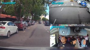 SouthOcean 24H Record WIFI FHD 3 Camera Dashcam for Car Front + Interior + Rear Dash Cam Night Vision Parking Mode Car Driving video Recorder 行车记录仪