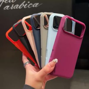 Luxury Matte Solid Color Silicone Magnetic Case For iPhone 17 16 E 15 14 13 12 18 Pro Max Air Plus 11 Shockproof TPU Soft Cover