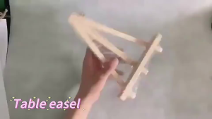 KK Natural Wood Mini Easel Frame Multifunctional Wooden Display Mini Tripod Easel Stand Art Supplies