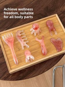 Pink Massage Comb Multi-Functional Scalp Massage Comb Hair Therapy Tool Meridian Face Eye Nose Grooming Personal Care Tool