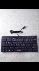 Bisa COD - Keyboard Mini With Tombol Fn Keyboard Usb Murah R1602 R-One Terbaru Untuk Pc / Cpu / Laptop