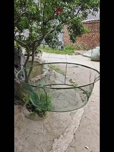 New Foldable Fishing Net 80/100CM Hand Cast Cage Loose Mouth for Catching Fish Shrimp Crab Minnows & Lobsters Crab Nets
