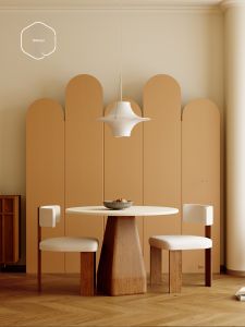 SHIBAZHI | Folding Circular Dome Screen for Living Room and Entryway Chinese Japanese Style