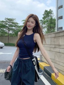 VKSOD | Summer Retro Fashion Set Womens Crop Top and Casual Work Pants