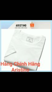 Áo Thun Aristino Trắng Trơn Cổ Tròn Ngắn Tay 100% Cotton Cao Cấp Thấm Hút Mồ Hôi Thoáng Mát Mềm Mịn Không Bai Nhão