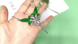 Arwen Evenstar Dài Lá Thần Tiên Mặt Dây Chuyền Vòng Cổ Hợp Kim Kẽm Kim Loại Đính Kim Cương Giả Bộ Vintage Trang Sức Thời Trang Dành Cho Nam Và Nữ