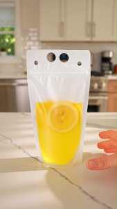 【Shipping from Malaysia】250-750ml Drink Pouch Hot/Cold Resistant & Leak Proof Carry Handle Design