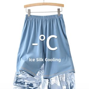 Miiow | Mens Summer Lightweight Short Pants Breathable Casual Home Wear Sweat Wicking Outdoor Indoor Pants Thin Fabric Mens Trousers