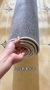 Bedroom Imitation Cashmere Carpet with Irregular Shape Bedroom Decoration Bedside Floor Mat Plush Living Room Long Anti Fouling Coffee Table Mat