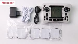 12 Modes EMS Relaxation Muscle Stimulator Electric Tens Digital Body Massager Acupuncture Pulse Frequency Slimming Fat Burner
