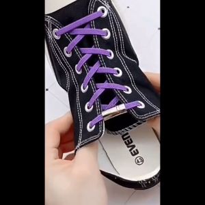 Yiha เชือกผูกรองเท้า แบบแม่เหล็ก ยืดหยุ่น ใช้งานง่าย สีพื้น จํานวน 1 คู่ Shoelace