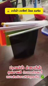 พร้อมส่งในไทย ธงสี ธงกีฬา ขนาด 14x21cm ธงสีล้วน ธงแดง ธงเหลือง ธงขาว ธงฟ้า กีฬาสี ธง