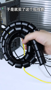 Cable Holder Organizer 28mm Flexible Spiral Tube Wire Management Cord Protector Storage Wire Hider