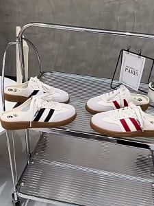 Soft-soled German Training Shoes Womens Summer Outer Wear 2024 New Style Baotou Half Slippers Retro Heel-free Slip-on Lazy Womens Shoes