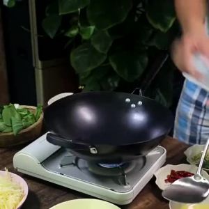 MOLORE | Flat Induction Cooker Compatible Coating-Free Iron Wok