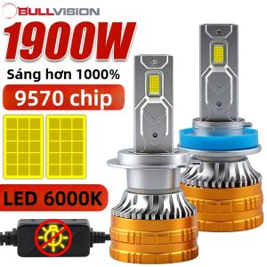 Bóng Đèn Pha LED Đa Năng H4 H7 H1 H11 Canbus Kit 6000K 12V 1900W Chip CSP 9005 9006 9012 HB3 HB4 HIR2 Đèn Sương Mù Ô Tô