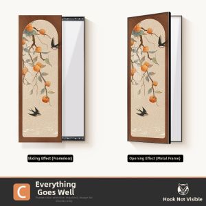 HAOJIUBUJIAN | Retractable And Concealed Full-length Dressing Mirror Antique Style