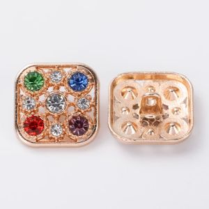 Nút Kim Loại Đính Pha Lê Thời Trang Đa Năng Nút Nhỏ Hương Thơm Phong Cách Áo Khoác Nút Áo Len Áo Len Nhung Nút Áo